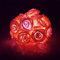 FABSELLER 2M 20 LED Battery Operated Rose Flower Fairy String Lights Wedding Room Garden Christmas Decoration (Red)