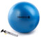 PEZZI Original Gymnastikball MAXAFE 65 cm blau mit Handpumpe 300 – Latexfrei, Flexton Silpower, bis 400 kg belastbar, für Pilates, Reha, Fitness und als Sitzball