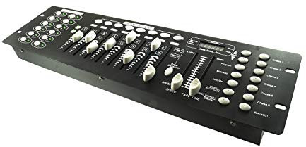 CENTRALINA DMX MIXER CONTROLLER LUCI DISCO EFFETTI DJ 192 CANALI DMX 512