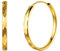 Silvora Kleine Creolen Gold 30mm Ohrringe Diamond Cut Creolen echt gold Runde Kreis Ohrringe 925 Silber Creolen 18K Vergoldet Runde Kreis Endless Ohrringe für Damen/Mädchen/Frauen