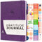 Clever Fox Dankbarkeitstagebuch - Glück, Positivität & Affirmation Tagesjournal für Frauen Männer Inspirierendes Notizbuch positiven dankbaren Geist 3 Monate undatiert A5 Hardcover, lila