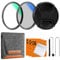 K&F Concept 37mm UV + CPL +Lens Cap + 3 Cleaning Cloths, Filter Set Ultraviolet Polarizing Cover Kit with Lens Filter Pouch (Nano-K Series)