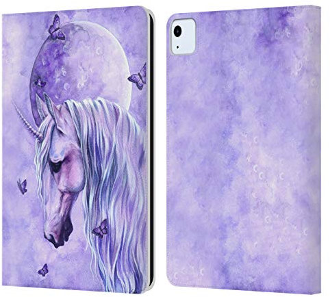 Head Case Designs Licenciado Oficialmente Selina Fenech Magia Luna Unicornios Carcasa de Cuero Tipo Libro Compatible con Apple iPad Air 2020/2022