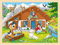 Puzzle aus Holz Einlegepuzzle auf der ALM von goki 96 Teile Holzpuzzle mit Palandi® Sticker