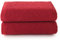 Top Towel - Plus - Toallas de baño grandes - Toallas baño - 2 toallas de mano o lavabo- 50x100 cms - Algodon 100% - Granate
