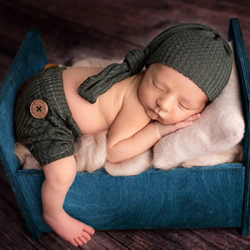 LICHENGTAI Disfraz para Bebé, Traje de Fotografía para Recién Nacidos, Accesorios de Fotografía para Bebés, Abrigo + Sombrero