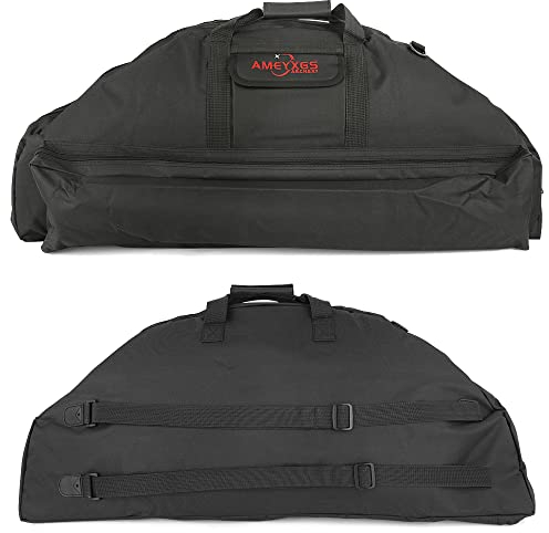 wolfman 115cm Compoundbogen Case Soft Compound Bogen Tasche mit Pfeil und Zubehör Taschen- und Rucksackgurte (95cm, Schwarz)