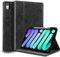 Gexmil Genuine Leather Case for iPad Mini 7 (A17 Pro) 2024 / iPad Mini 6 Generation 2021 8.3 Inch,Pencil Holder,Shockproof Smart Cowhide Cover,Anti-Slip/Fingerprint,Oil Wax Black