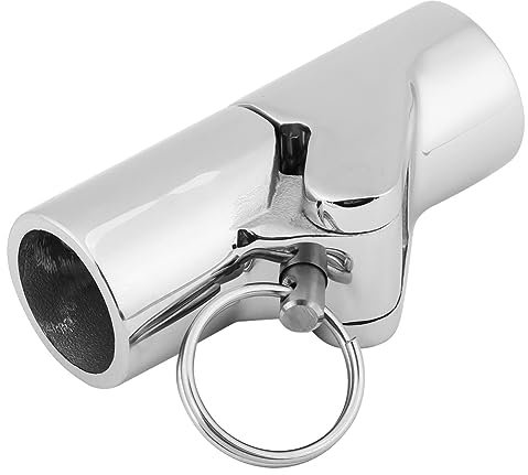 JUOPZKENN Connettore per tubo barca di grado marino, in acciaio inox, pieghevole, girevole, connettore per tubi, raccordo hardware per barche (calibro 25 mm)