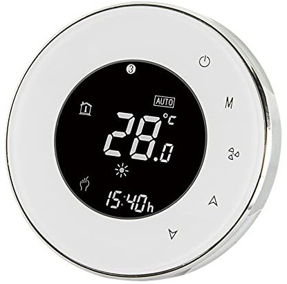 Thermostat BAC-6000ELZB Central Air Conditioning Intelligent Constant Temperature LCD Screen 5-95 (℃) Wireless Controller Fan Coil Unit Smart Home Controller Panel