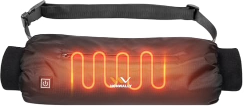 Electric Heated Hand Warmer Pouch, Gloves with Double Sided Heating Areas- Portable USB Heated Hand Muff for Men & Women - Ideal for Football, Hunting,Fishing,Camping, Golf ,Power Bank Not Included