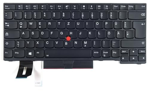tradebit - Tastatur für Lenovo ThinkPad | Deutsch DE QWERTZ | Volle Kompatibilität | Hochwertige Materialien | LED Backlight Beleuchtung | Modelle: T480s T490 T495 L490