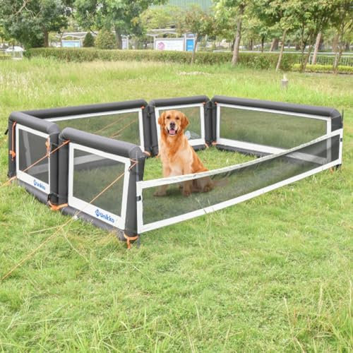 Unikka Dog Fence Inflatable Pet Baby Fence Caravan Camping Outdoor (400x300cm)