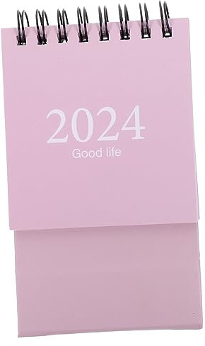 Warmhm 2024 Spiral-Tischkalender Zum Selbstgestalten - Monatlicher Aufstellkalender Für Schreibtisch - Büro Und Unternehmen - Mini Wandkalender Und Tischdekoration Im -Stil Aus