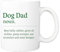 Pickhut Dog Dad Gift | 11oz White Coffee Cup Mug Gift for Dog Lovers