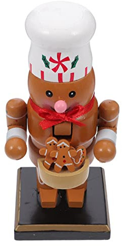 TOPBATHY 1stk Weihnachts-nussknacker Klassischer Nussknacker Vintage Nussknacker-Puppe Weihnachtsanhänger Zum Aufhängen Nussknacker-Lebkuchen-Statue Tischdekorationen Gut Plüsch Figur Holz