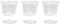 JIHUOO Lot de 3 pots à orchidée en plastique transparent respirant avec trous de drainage et soucoupes 10 cm