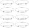 Beebeecraft 10 Stück Erweiterbare Armreife 304 Edelstahl Armbänder Einziehbar Blanko Stapelbar Manschette Verstellbare Drahtarmbänder Zur Schmuckherstellung DIY Geschenkarmbänder Basteln Frauen Wen