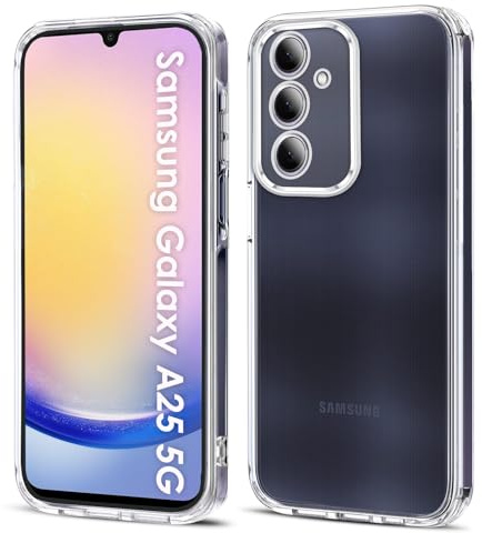 Filoto Ultra Clear TPU hülle für Samsung Galaxy A25 6.5″(2023) | Ultra Clear, Ultra Dünn, Flexibles TPU, Militärischer Fallschutz, Erhöhter Kameraschutz, Präzise Aussparungen