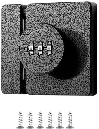 Pestillo Puerta 180 Grados, dos Métodos de Instalación Cerradura Puerta Interior, Código de 3 Dígitos Cerrojo Puerta Exterior para Diferentes Habitaciones, Puertas de Baño, Puertas de Cocina, etc. (1)