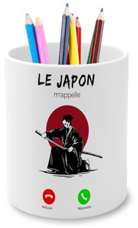 Fabulous Pot à Crayon en Céramique - Le Japon M'Appelle Samouraï Culture Manga - 325 ml