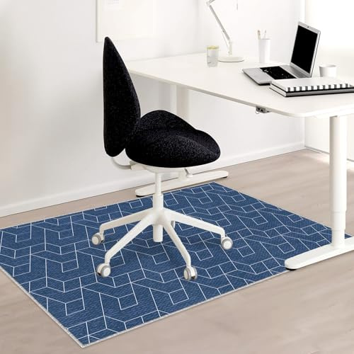 Stuhlmatte Gaming Bürostuhlunterlage Bodenschutzmatte 90x120 cm: Bodenschutzmatte bürostuhl für Hartböden, Kratzfest rutschfest Heimgebrauch Bürogebrauch