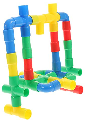 Vaguelly 1 Set Jungen Und Mädchen Jungen Pädagogische Bausteine wasserrohr Badespielzeug Rohre Frühen Jahren Rohre