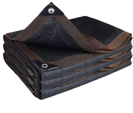 PanHuiWen Voile D'Ombrage Rectangulaire 3x6 Toile Ombrage ImperméAble 3x6 Filet Anti Grele Voiture Rideau pour Pergola Noir,3x6m