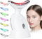 QUELLE Masajeador Facial Eléctrico, Masajeador Facial Antiarrugas con 3 Modos y 7 Colores LED,Terapia de Calor a 45℃,Microcorrientes Facial para Reafirmar Cara y Cuello