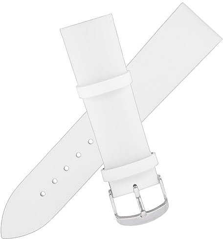 NXNONEPD Relojes de correa de cuero universal Strops Straps de banda Accesorios de banda Kit Smartwatch Switch Cadena de relojes portavasos Reemplazo para reemplazar blanco