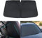 Windschutzscheiben-Sonnenschutz für BMW E93 3 Series Cabrio/Convertible 330i 330d, Auto Frontscheibe Sonnenblende, Frontscheibenabdeckung, UV-Schutz, Faltbarer, Wärmeisolierung,Black