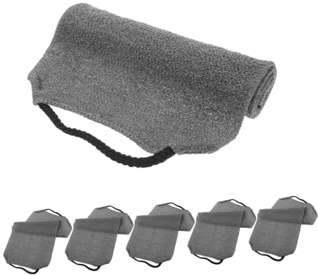 IWOWHERO 6 Stück Rückenwaschlappen für Männer Langes Nylon-Peeling-Tuch Japanischer Körperpeeling-Schwamm Sanfter Schmerzfreier Dusch-backscrubber Waschbarer Langlebiger Badreiniger für