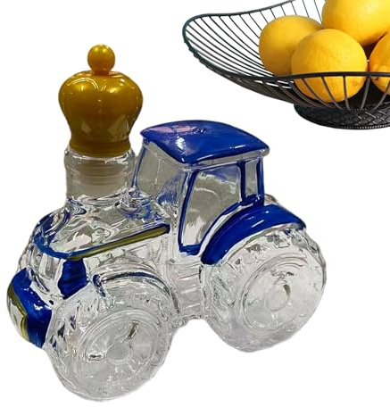 Whisky Dekanter,Leerer Lustiger Traktor - Spirituosen Flasche Whisky Dekanter - Für Wein Bourbon Tequila Wodka Wohnaccessoires Bar Büro Restaurant Männer Vater Geburtstag