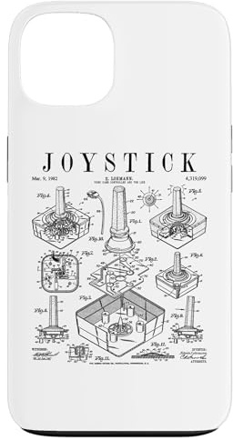 Carcasa para iPhone 13 Controlador de Joystick para Videojuegos, Patente Vintage