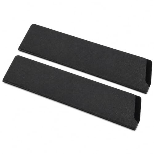 2 Pack Knife Edge Guards for 10 Inch Kitchen Knife, ABS Blade Protector Covers, Universal Knife Sheath Sleeves for Drawer Storage & Travel, Black