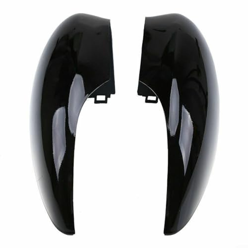 Calotte Specchio Nero Lucido Coppia ABS Per Ford Fiesta MK7 2008-2017 Incl. Luce Segnale Van 2012-2017 Sinistra Destra Ricambio Diretto Resistente alle intemperie