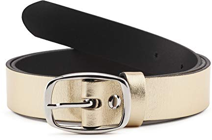 Merry Style Damen Gürtel Ledergürtel D41(Gold, 95 cm (Gesamtlänge 114 cm))