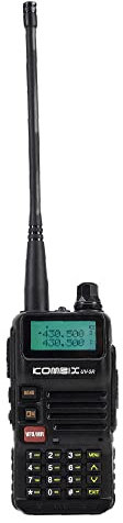 Portable VHF/UHF Kombix UV-5RE radio station, dual band, 128CH, 144-146MHz and 430-440Mhz, FM Radio function and signaling torch, 4W, Scan, TOT, VOX, 1500mAh