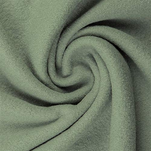 Walkloden Walkstoff 100% Schurwolle, 0,5 m, Stoffe, Trachtenstoff, Meterware (Altmint)