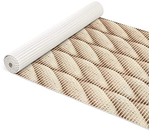 ANRO Weichschaummatte Badematte Bad Dusche WC Vorleger Teppich Antirutsch Badläufer Seil Beige 1500x65cm (15m)