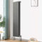 Blümme Vertical Single Flat Panel Designer Radiator Bathroom Heater Central Heating Radiators 1600 x 408mm Anthracite