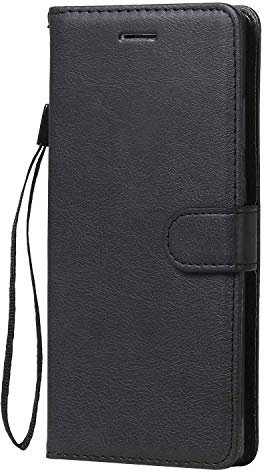 DENDICO Coque pour Galaxy Note 20, PU en Cuir Coque Portefeuille Étui Housse, Design Classique TPU Coque pour Samsung Galaxy Note 20 - Noir