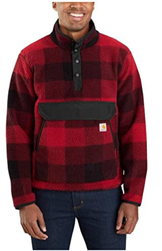 Carhartt Herren Fleecepullover mit Lockerer Passform Fleece-Jacke
