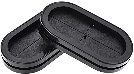 sourcing map Rubber Grommet Oval Double-Sided Mount Size 83 x 40 mm for Wire Protection 4pcs