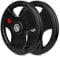 wuuhoo® olympische Hantelscheiben Jan 50mm, Langhantelgewicht 2er Set, Hantelscheibe gummiert mit Stahlkern und Griffen, beschichtet in Schwarz - Fitnessgerät für Zuhause 2 x 25 kg