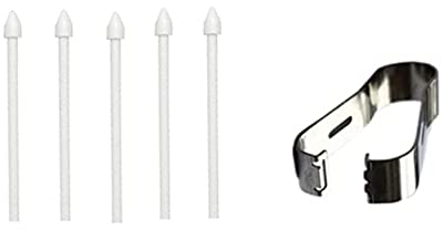 Punte 5X S Pen per Samsung Galaxy Tab S7 FE/Tab S7 (4G 5G) / Tab S7+ Plus/Tab S6 4G 5G/ Tab S6 Lite Input Stilo S Punte della Penna con Strumento Bianco