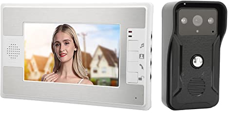 Campanello Video, Campanello Videocitofonico da 7 Pollici, Citofono Campanello con Visione Notturna per la Cassaforte Dell'appartamento di Casa(#1)