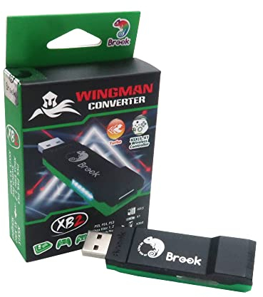 Mcbazel Brook Wingman XB 2 Converter - Wireless Controller Adapter for XB Retro Consoles and PC, Supports Remap and Adjustable Turbo