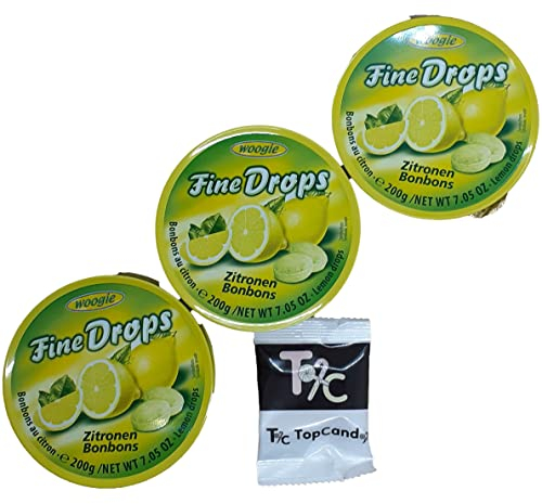Woogie Fine Drops Zitrone 3 x 200g mit TopCandy Give - Away