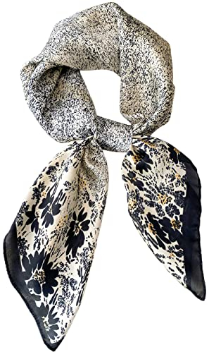 prinfantasy Stola Geschenk Frau Dame Silk Schal Square frauen Hochwertige Satin Mode Weiche Elegante Dünne Einkaufstasche Büro Dekoration Für Walking Strand Party 70 * 70 cm M070060